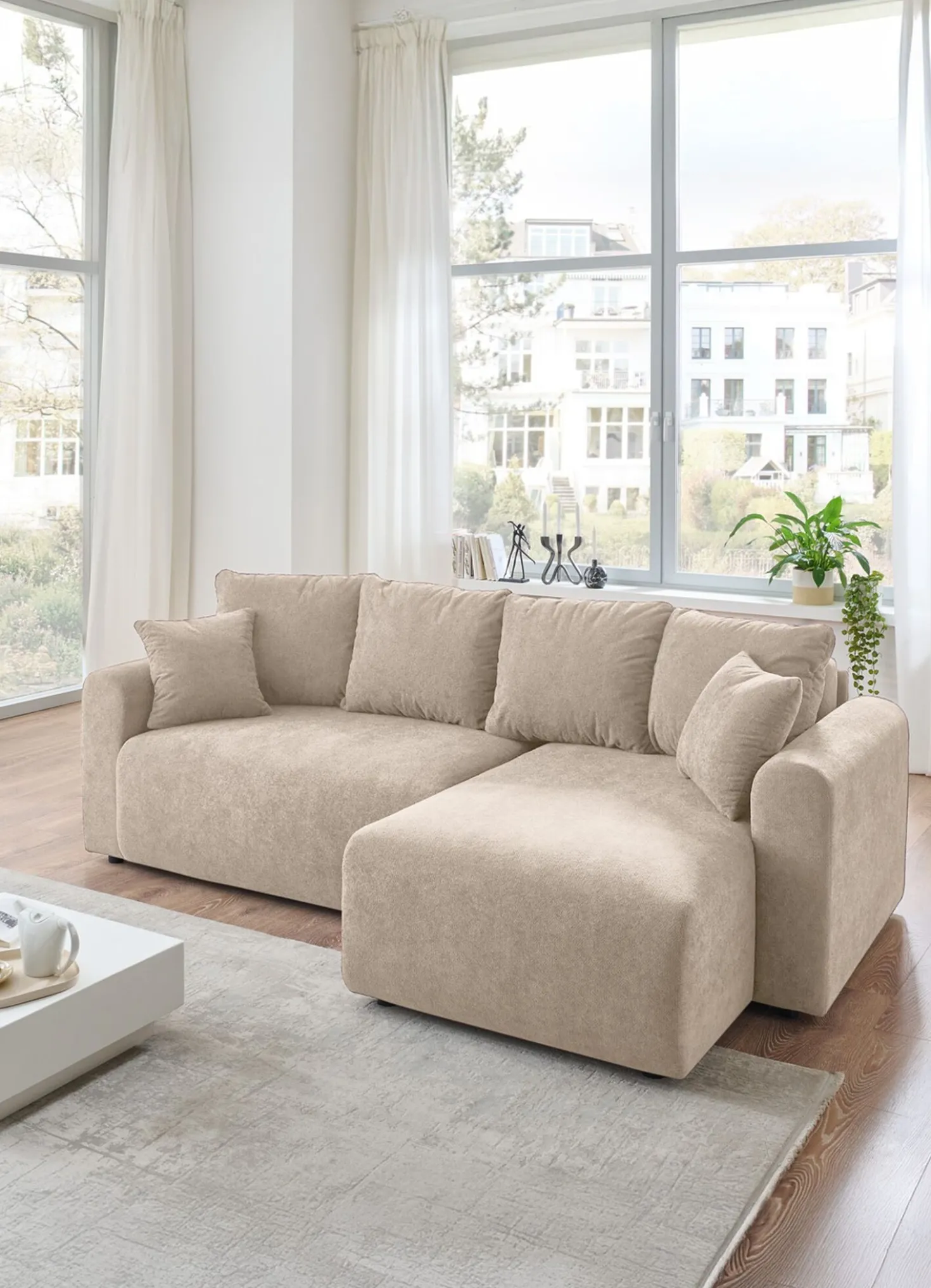 Moderne Polsterecke mit Funktion