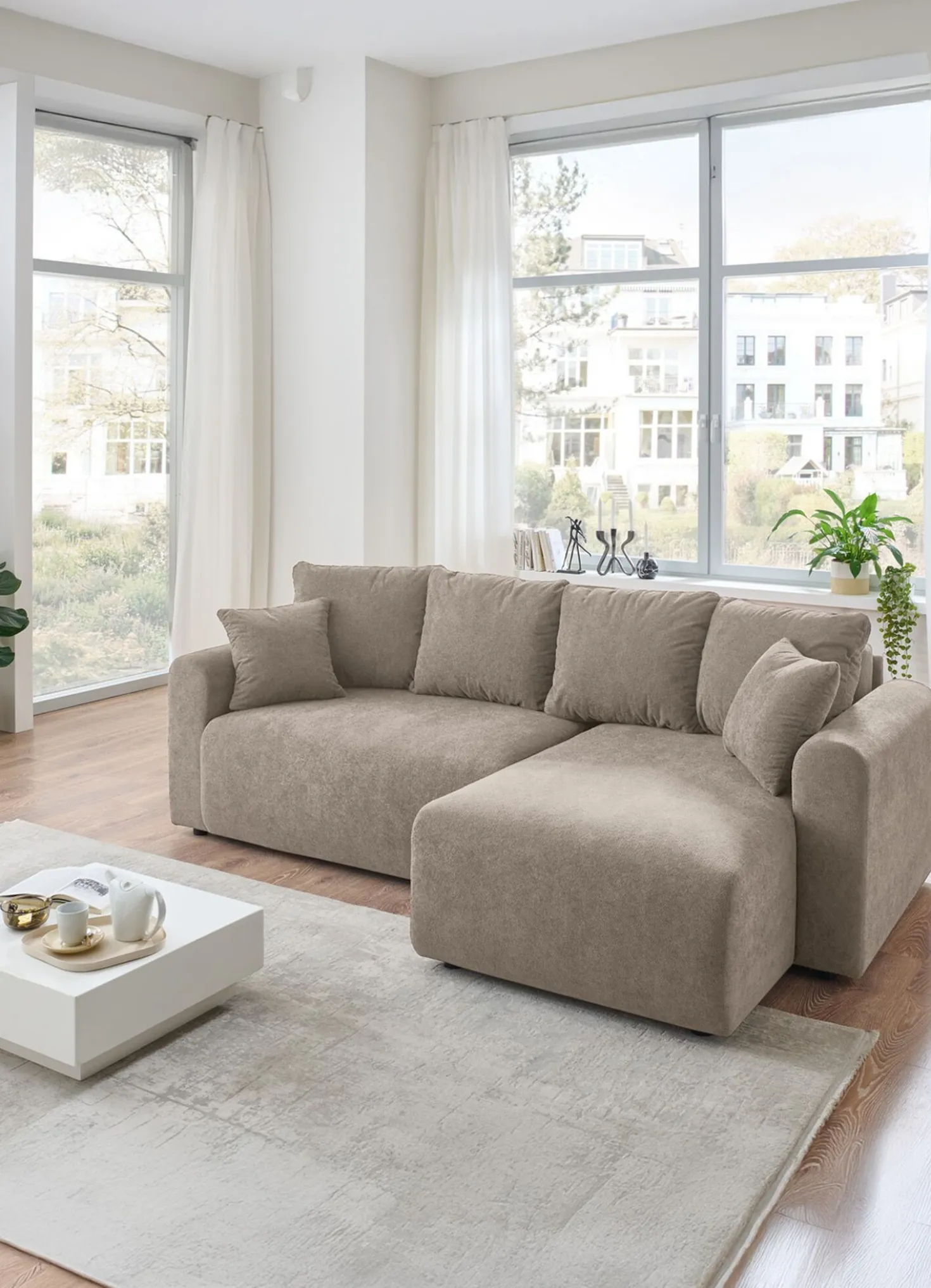 Moderne Polsterecke mit Funktion
