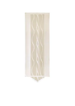 Moderne Schiebegardine mit dezentem Wellen-Design
