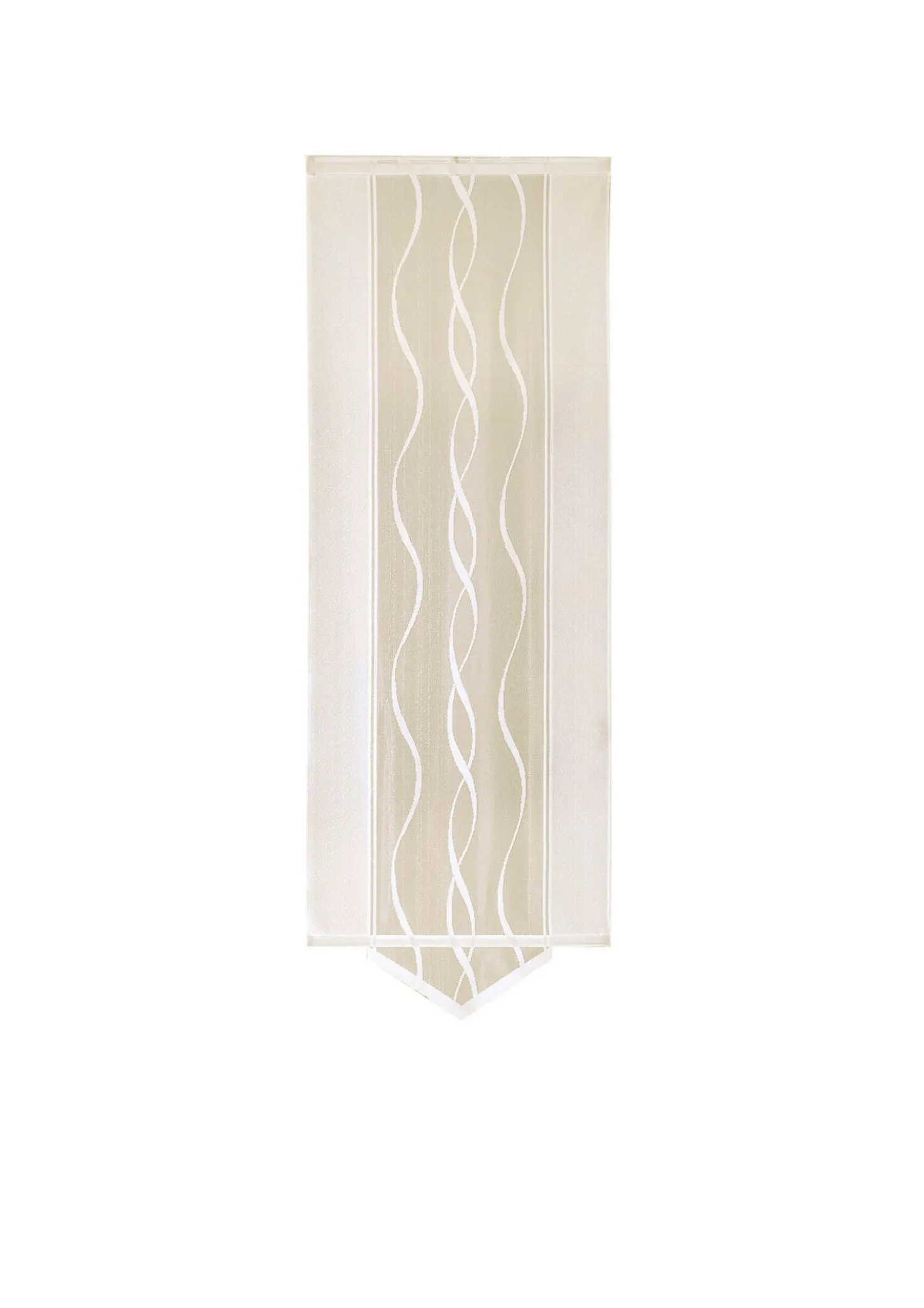 Moderne Schiebegardine mit dezentem Wellen-Design