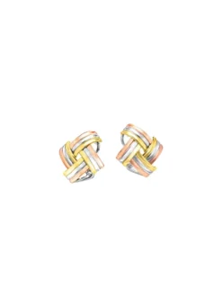 Modische Knoten-Clipstecker in Tricolor
