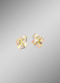 Modische Knoten-Clipstecker in Tricolor
