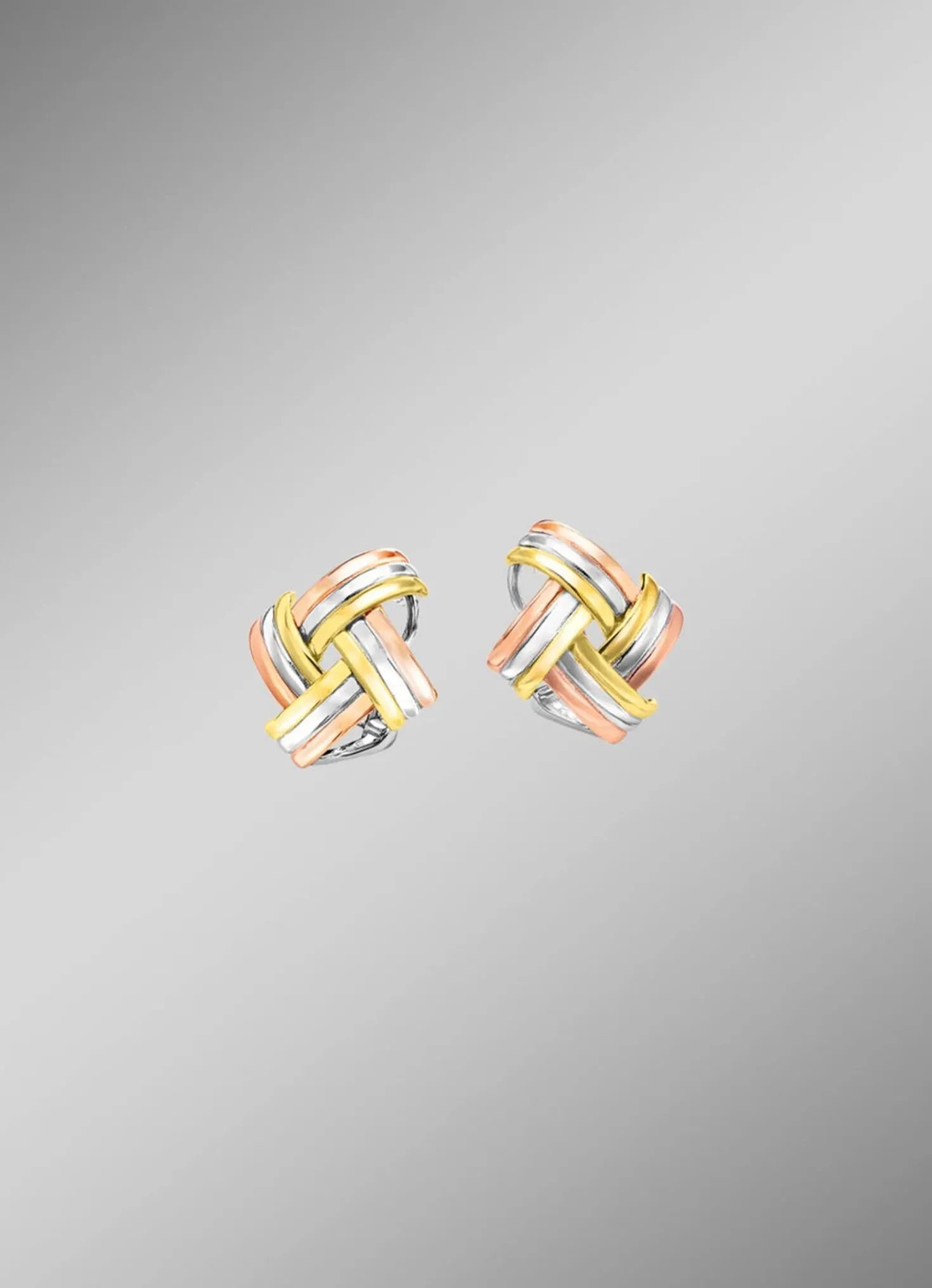 Modische Knoten-Clipstecker in Tricolor
