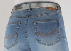 Modischer Damen-Gürtel, aus Leder, 3 cm breit