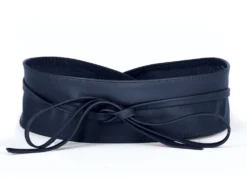 Modischer Leder-Bindegürtel, 8 cm breit
