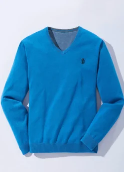 Modischer V-Pullover