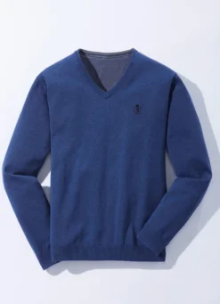 Modischer V-Pullover