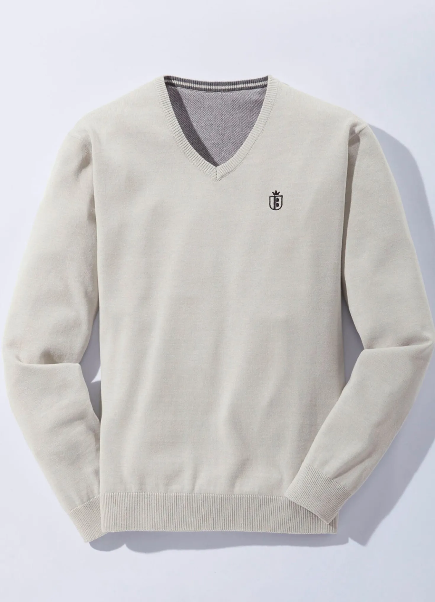 Modischer V-Pullover