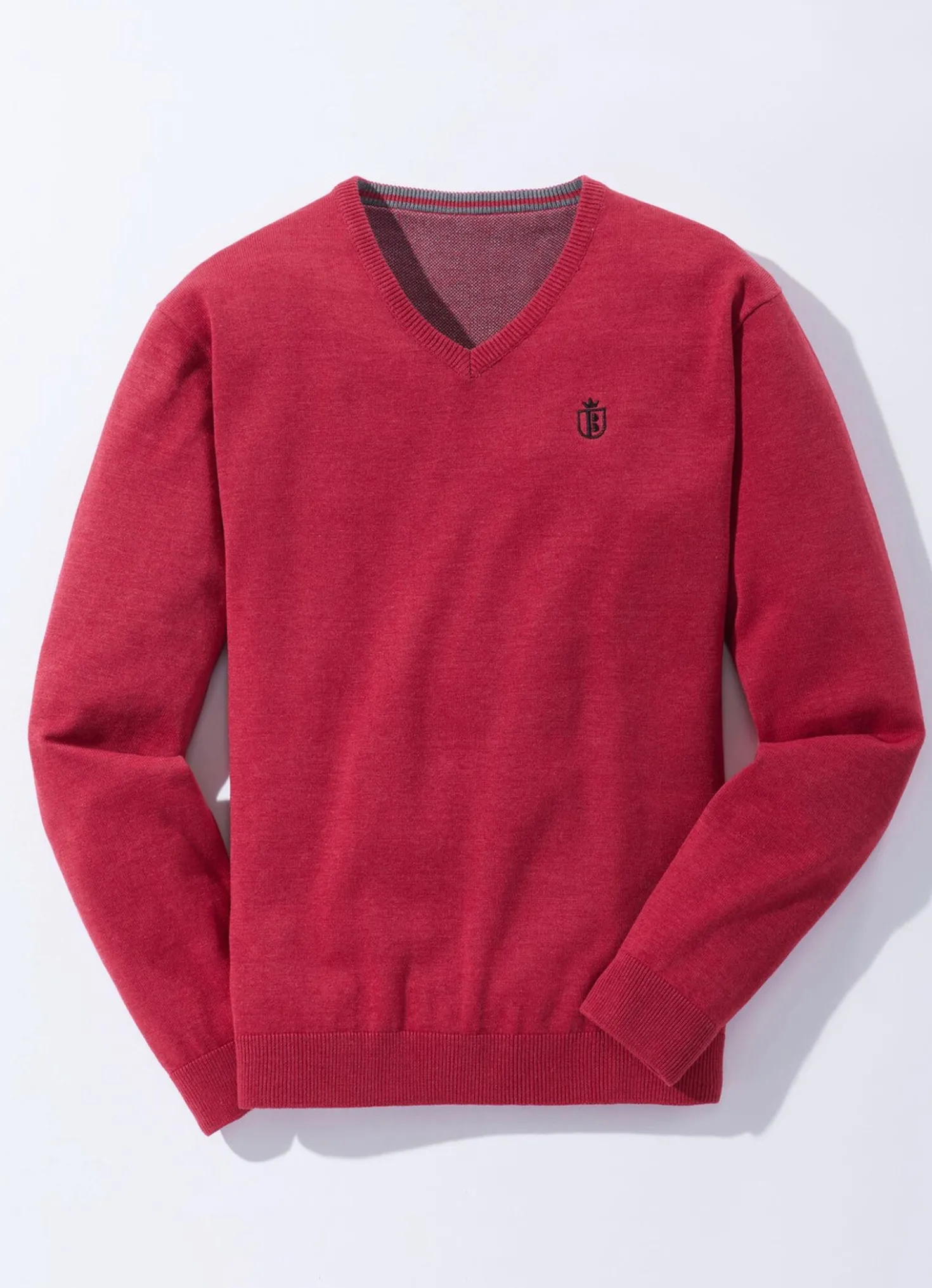 Modischer V-Pullover