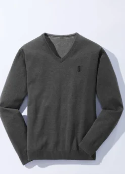 Modischer V-Pullover