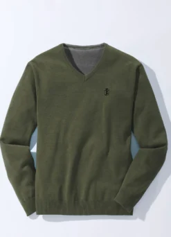 Modischer V-Pullover
