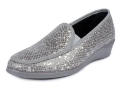 Mokassin in eleganter Kroko-Optik