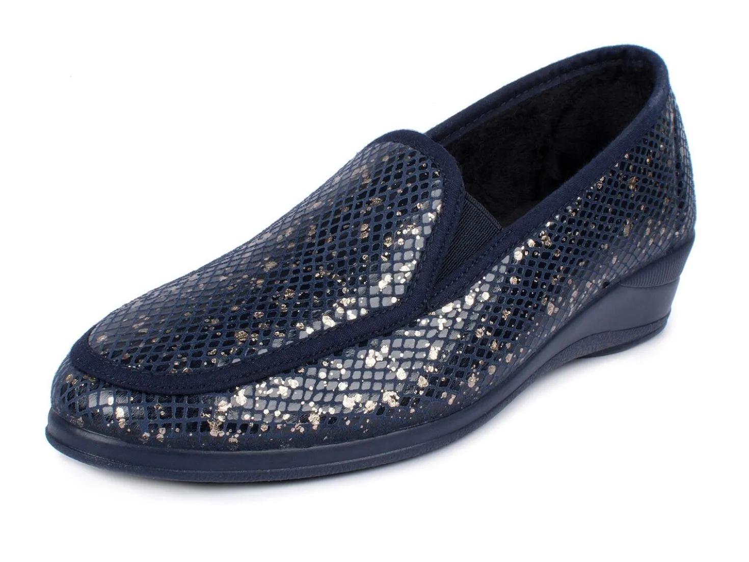 Mokassin in eleganter Kroko-Optik