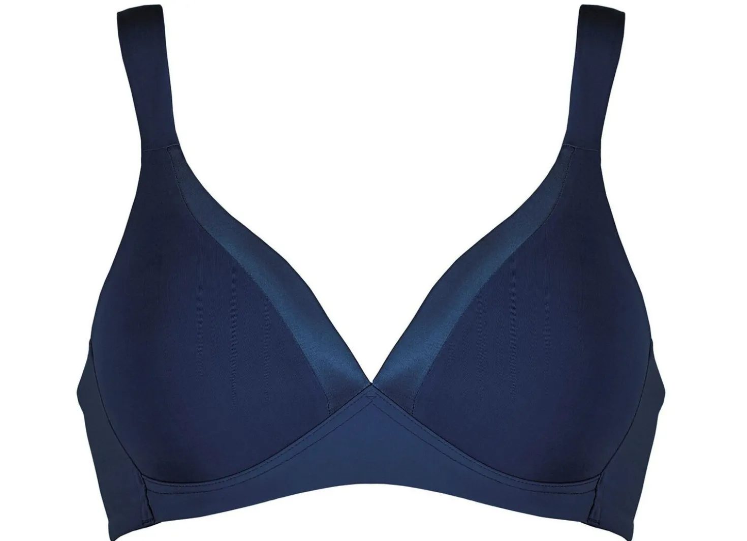 Naturana BH mit Satinblende am Dekolleté