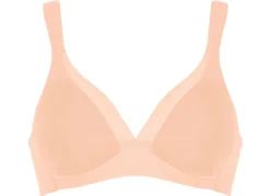 Naturana BH mit Satinblende am Dekolleté