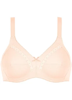 Naturana Zweierpack BH mit dekorativem Spitzenband in den Cups