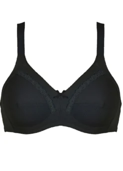 Naturana Zweierpack BH mit dekorativem Spitzenband in den Cups