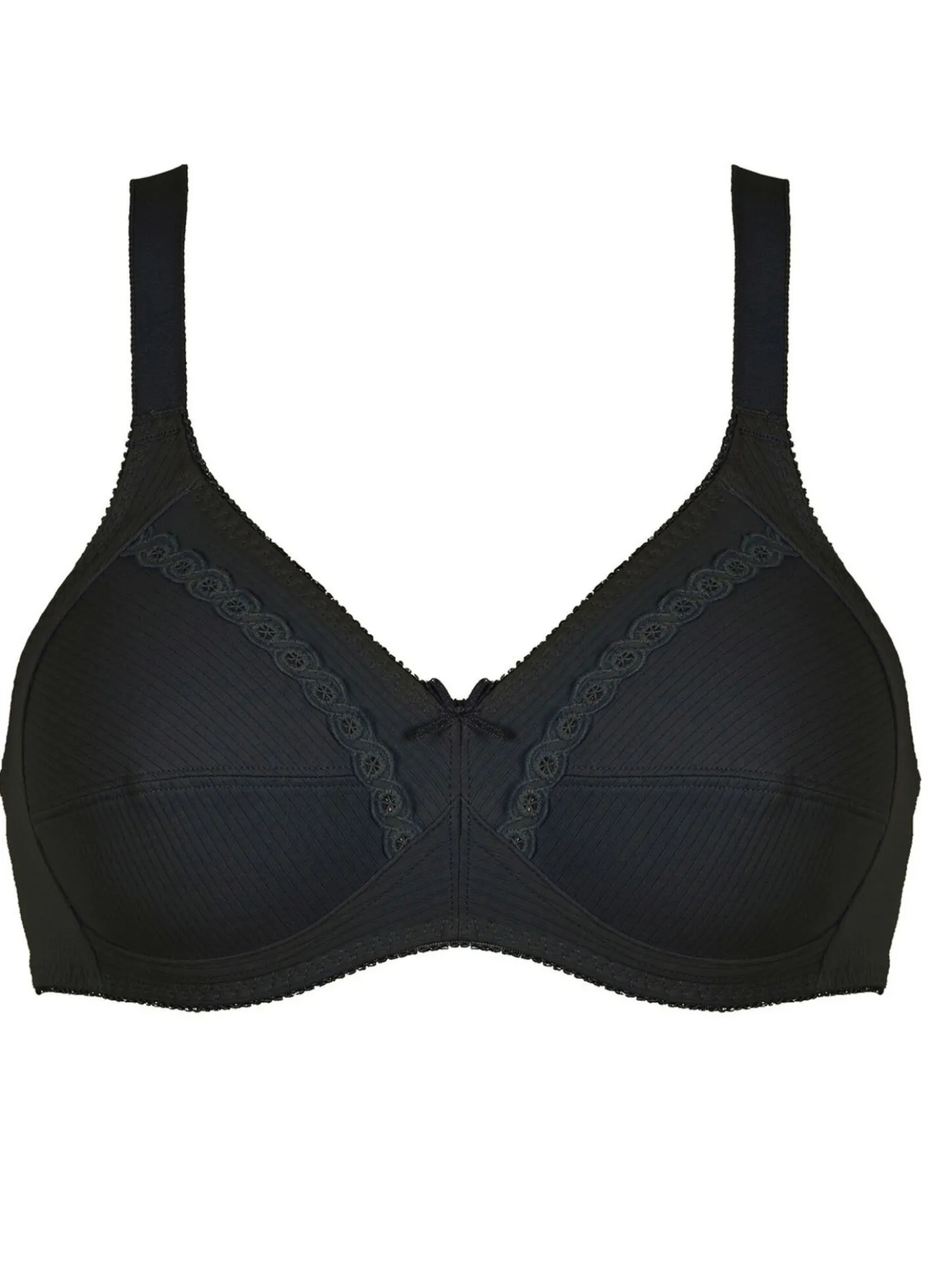 Naturana Zweierpack BH mit dekorativem Spitzenband in den Cups