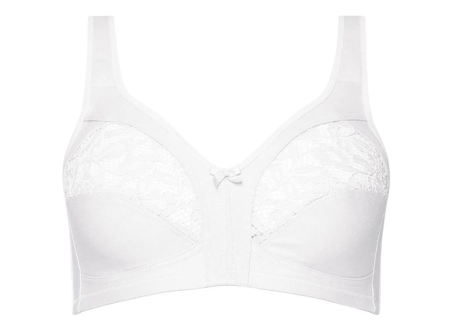 Naturana Zweierpack BH mit elastischer Spitze
