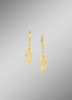 Ohrringe aus Gold mit Zirkonia