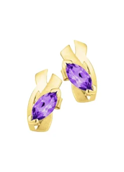 Ohrstecker mit echt Amethyst