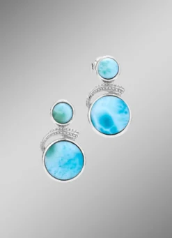 Ohrstecker mit Larimar