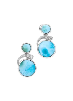 Ohrstecker mit Larimar