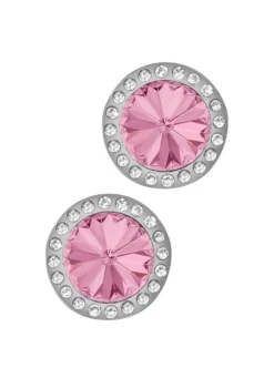 Ohrstecker mit Swarovski®-Kristallen in Pink