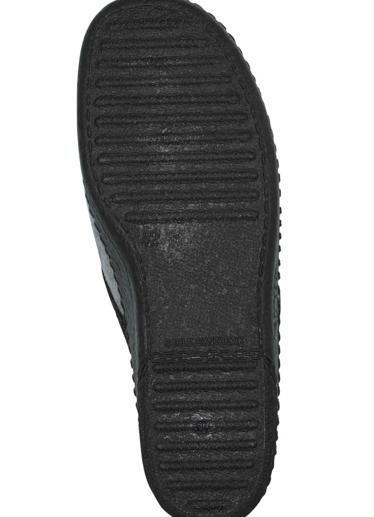 Pantoffel aus weichem Veloursmaterial