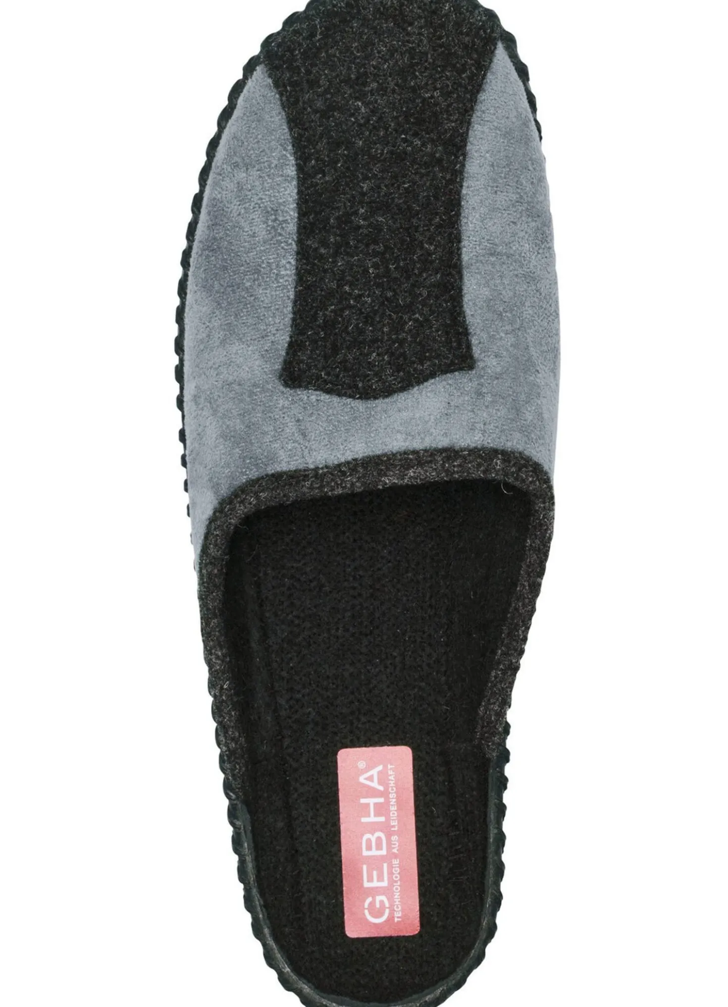 Pantoffel aus weichem Veloursmaterial