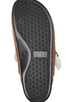 Pantoffel aus weichem Veloursleder