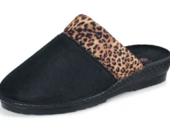 Pantoffel in schickem Leo-Design