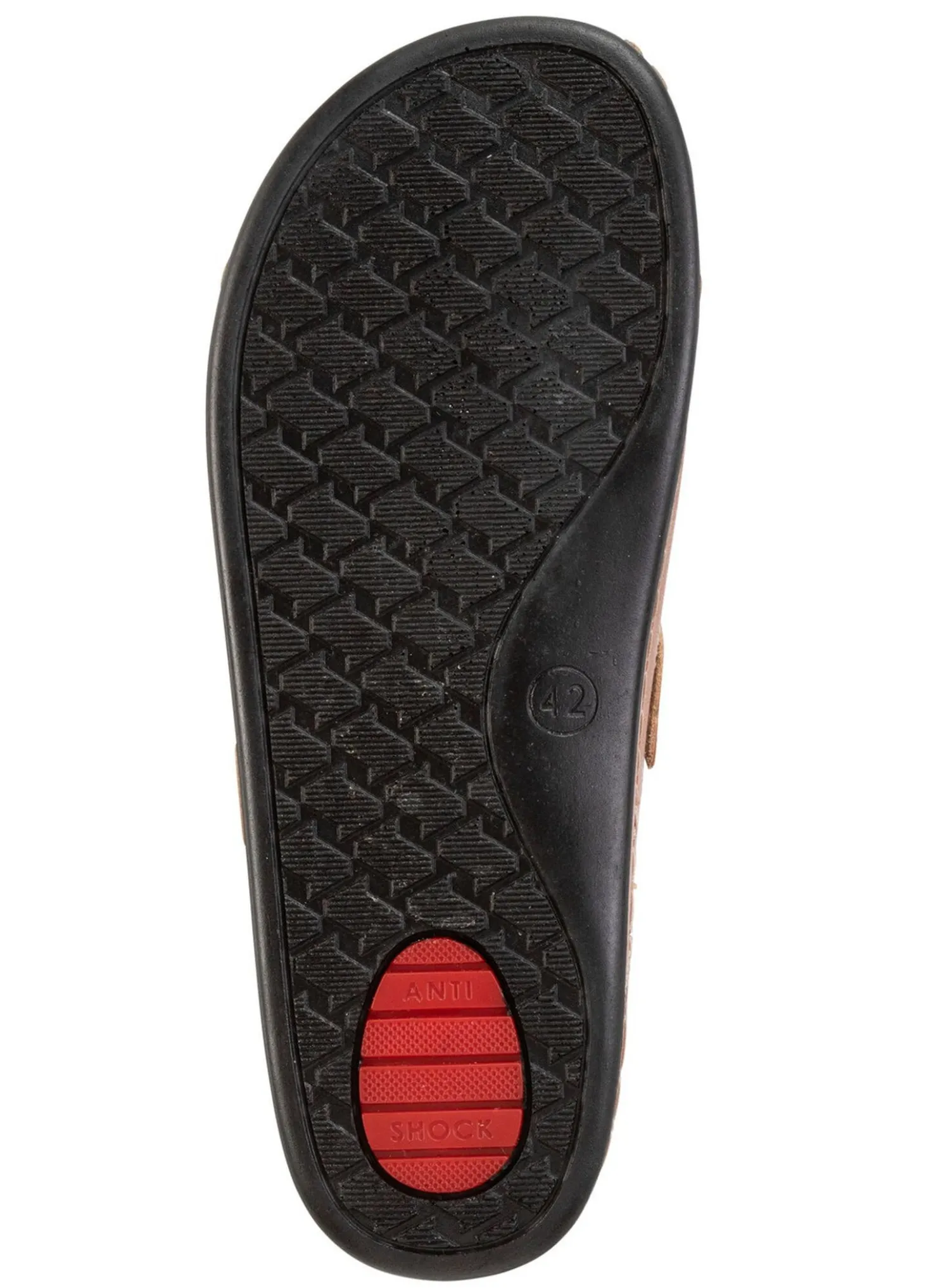 Pantolette aus Nappaleder mit luftiger Perforation