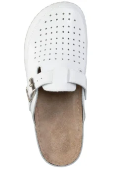 Pantolette aus Nappaleder mit luftiger Perforation