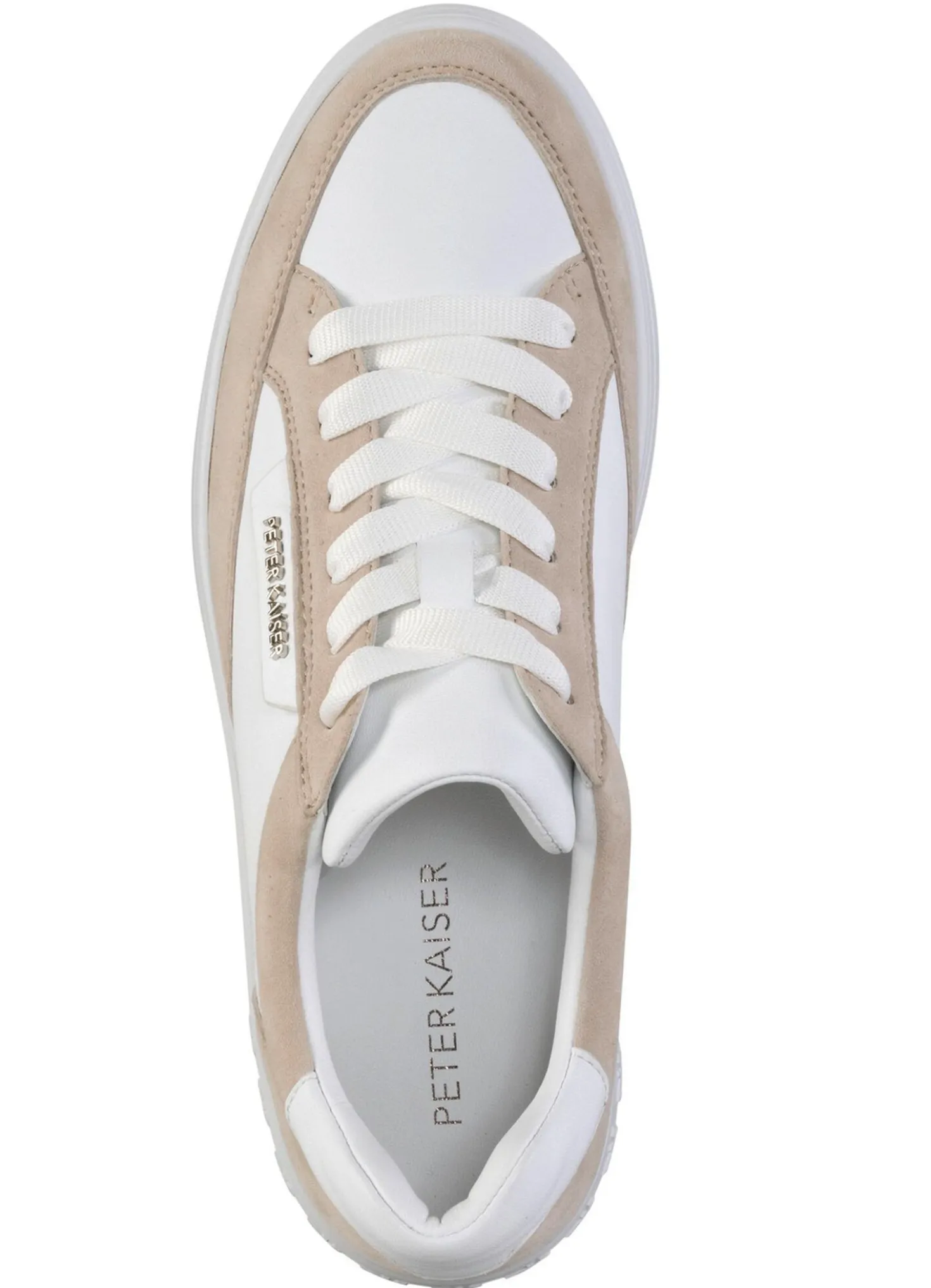 Peter Kaiser Schnür-Sneaker aus Nappa- und Veloursleder