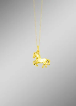 Pferde-Anhänger aus Gold