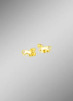 Pferde-Ohrstecker aus Gold