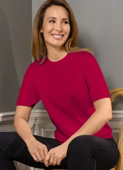 Pima-Pullover in Feinstrick
