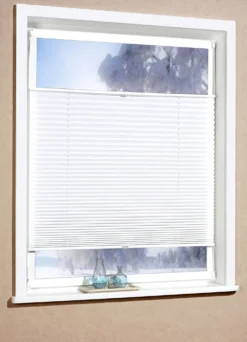 Plissee-Rollos für Montage am Fensterrahmen ohne Bohren