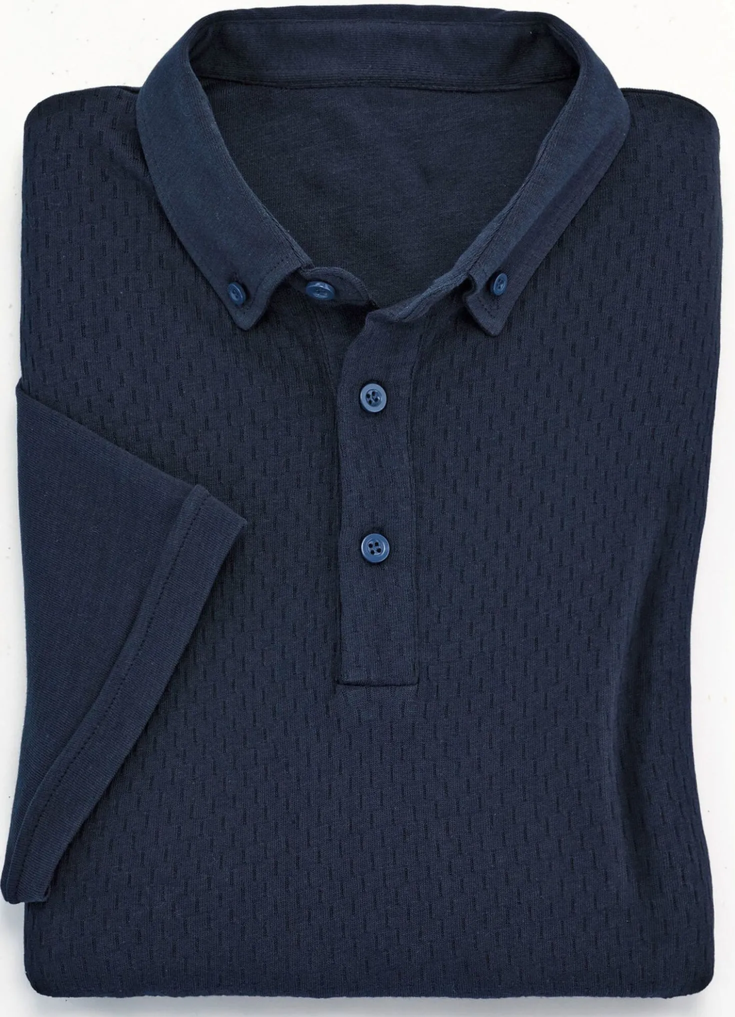 Poloshirt in Struktur-Qualität