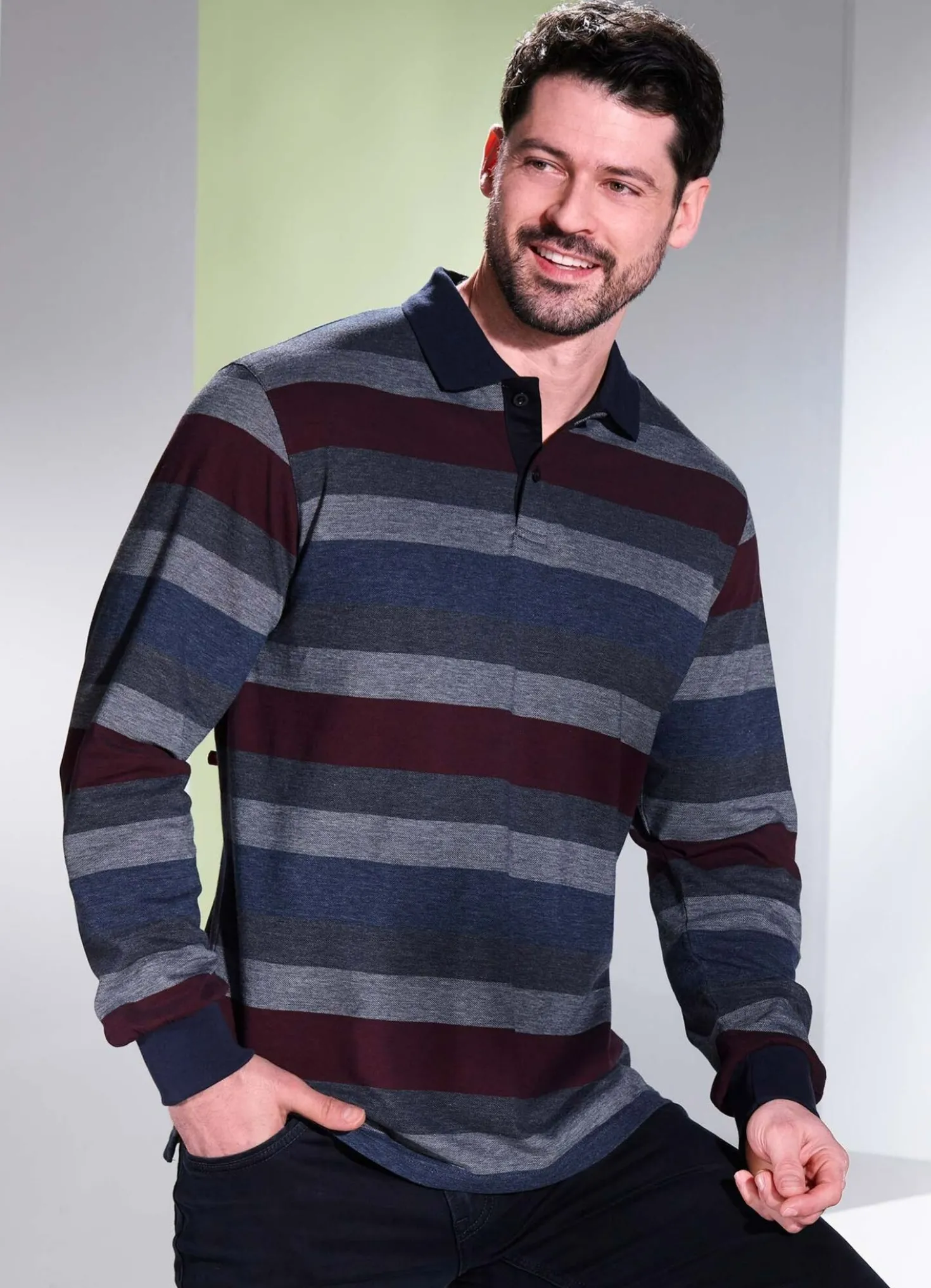 Poloshirt mit Knopfleiste