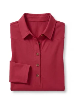 Poloshirt mit Langarm