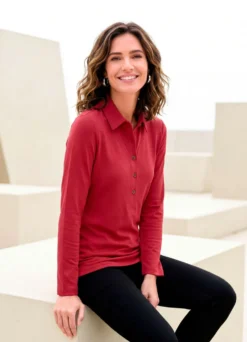 Poloshirt mit Langarm