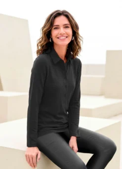 Poloshirt mit Langarm