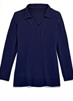 Poloshirt mit langen Ärmeln