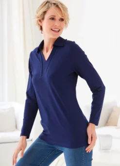 Poloshirt mit langen Ärmeln