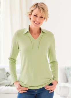 Poloshirt mit langen Ärmeln