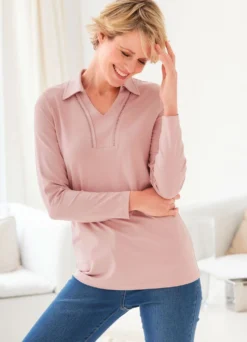 Poloshirt mit langen Ärmeln