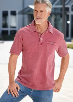 Poloshirt mit Metallknöpfen