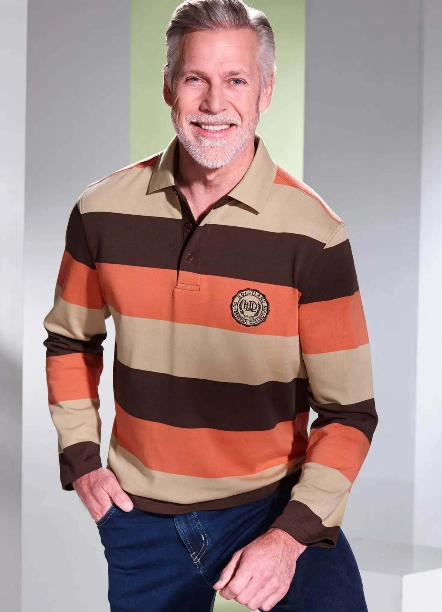 Poloshirt mit Stickerei